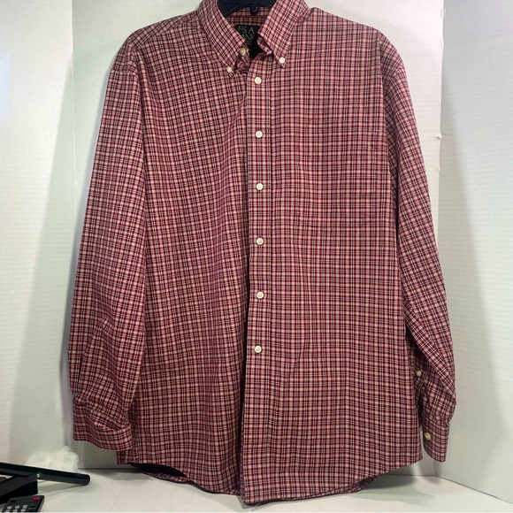 NWOT JOS. A. Bank, PLAID BUTTON DOWN DRESS SHIRT MEDIUM - Picture 3 of 7